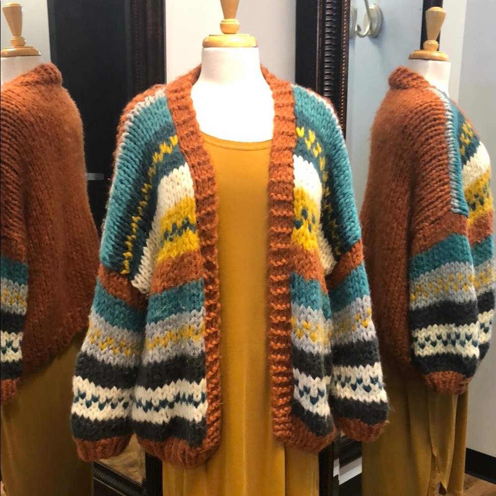 Wishlist Muticolor Chunky Knit Women's Sweater